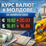 Актуальный курс валют в Молдове на 4 февраля 2026: официальный курс НБМ, сравнение по банкам и обменникам, где выгоднее купить или продать.