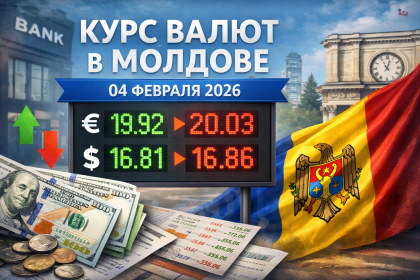 Актуальный курс валют в Молдове на 4 февраля 2026: официальный курс НБМ, сравнение по банкам и обменникам, где выгоднее купить или продать.