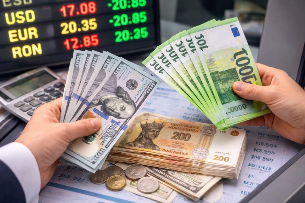 Какой курс валют в Молдове на сегодня 19 февраля 2026