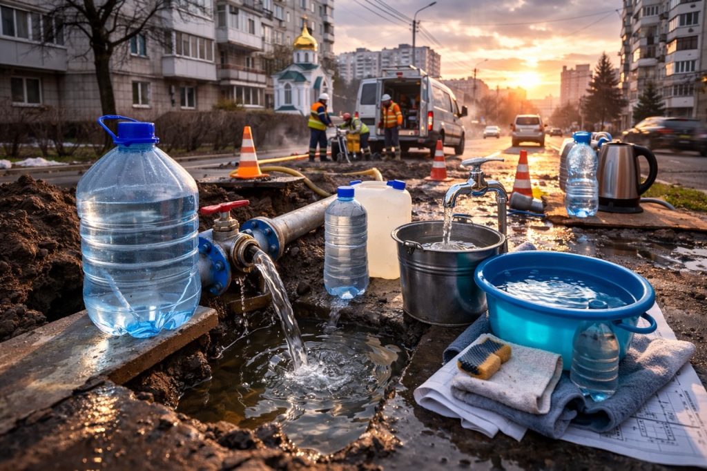 Где в Кишинёве отключат воду 24 февраля 2026 и как подготовиться заранее: список адресов