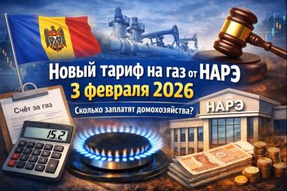 НАРЭ утвердит тариф на газ 3 февраля 2026: сколько будет стоить кубометр, когда вступит в силу после Monitorul Oficial и какие будут счета.