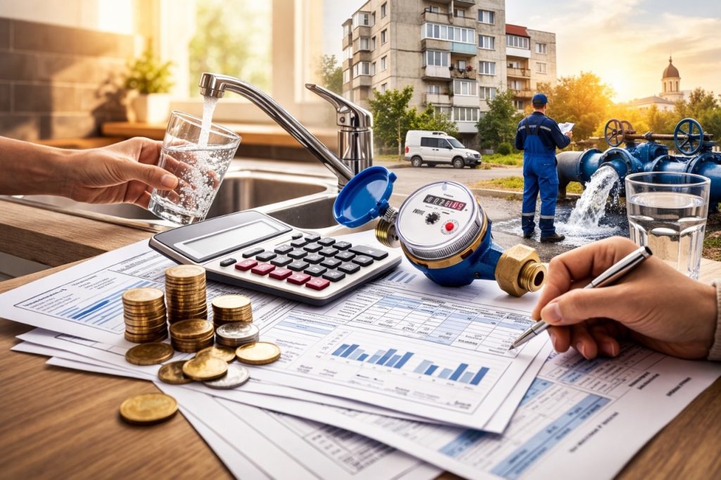 Как начисляется плата за воду и канализацию в Комрате после изменения тарифов Су-Канал с 20 февраля 2026