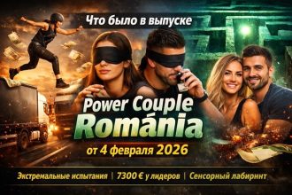Что было в выпуске Power Couple România 4 февраля 2026: лидеры Сандра и Рэзван, сенсорный лабиринт и голосование.