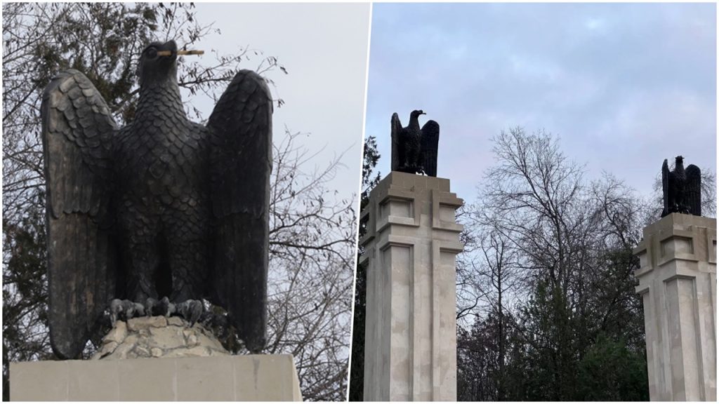 Римские орлы у входа на Кладбище героев в Кишинёве — что это за символы и почему вокруг них спорят