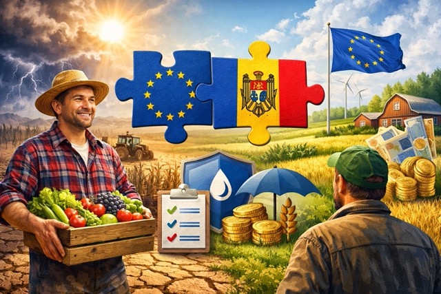 В Молдове внедряют европейскую систему защиты фермеров от засух и кризисов: агрострахование, оценка рисков, AIPA, ANSA, закон 92/2022.