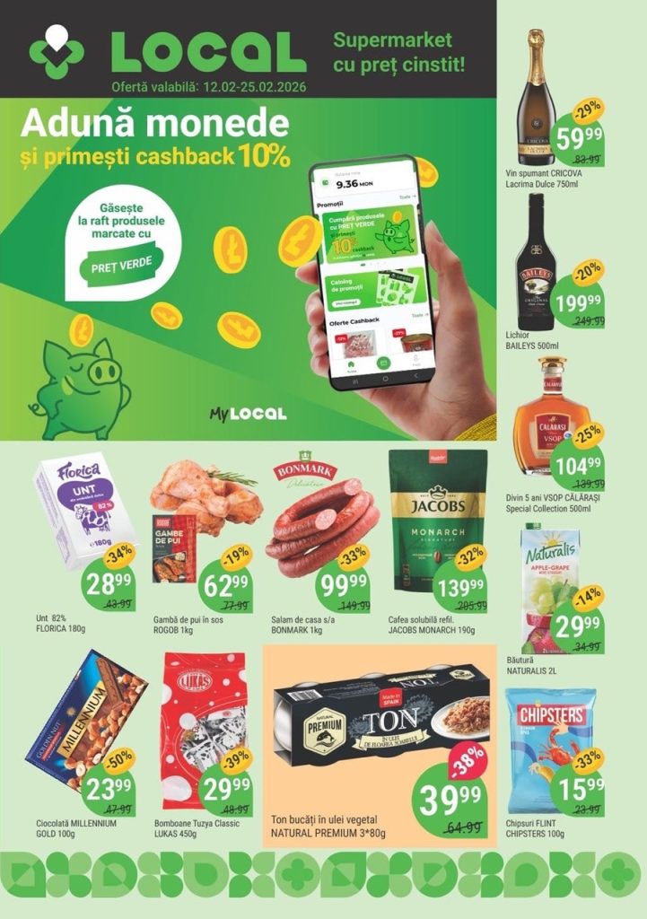 Какие скидки в супермаркете Local с 12 по 25 февраля 2026 года и что выгоднее всего купить