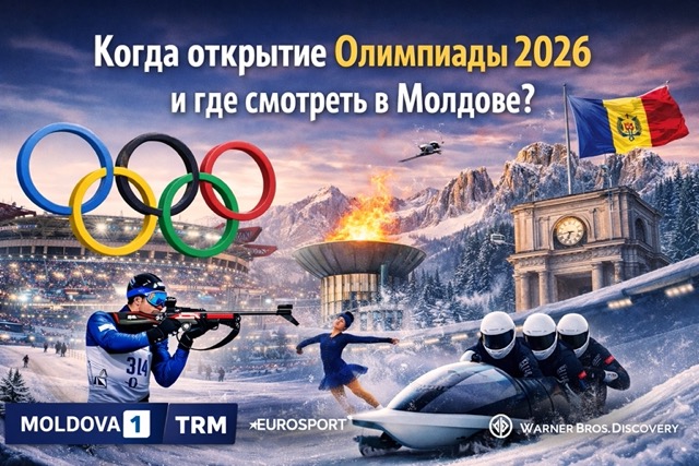Когда открытие Олимпиады 2026 в Италии: время по Кишинёву, где смотреть онлайн в Молдове, Moldova 1/TRM и варианты WBD/Eurosport.