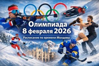 Расписание Олимпиады 8 февраля 2026 по времени Молдовы: таблица EET, перевод ET в Кишинёв, биатлон, лыжи, фигурное катание, хоккей.