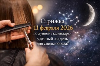 Стрижка 11 февраля 2026 по лунному календарю: убывающая Луна в Стрельце, 24 лунный день. Советы по стрижке, окрашиванию и уходу.