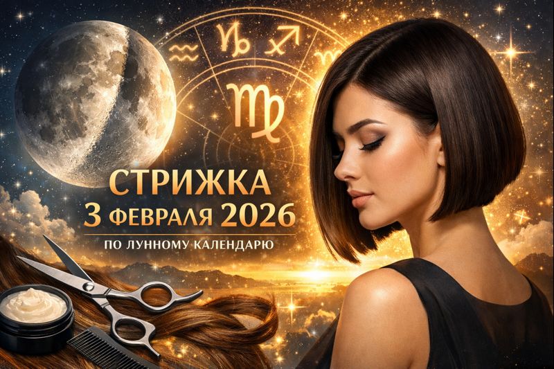 Стрижка 3 февраля 2026 по лунному календарю: убывающая Луна в Деве, лучшее время, окрашивание, уход и таблица процедур для результата.