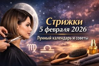 Стрижка 5 февраля 2026 по лунному календарю: убывающая Луна, 18–19 лунный день, переход Девы в Весы. Лучшее время, советы, таблица.