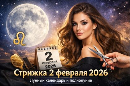 Лунный календарь стрижек на 2 февраля 2026: полнолуние во Льве, подходящие процедуры, лучшие часы, советы по окрашиванию, укладке и уходу.