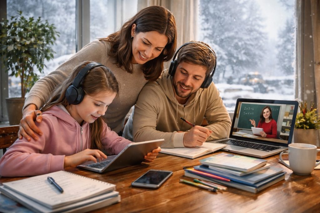 С 18 февраля 2026 школы Кишинёва переходят на онлайн-обучение из-за снегопада