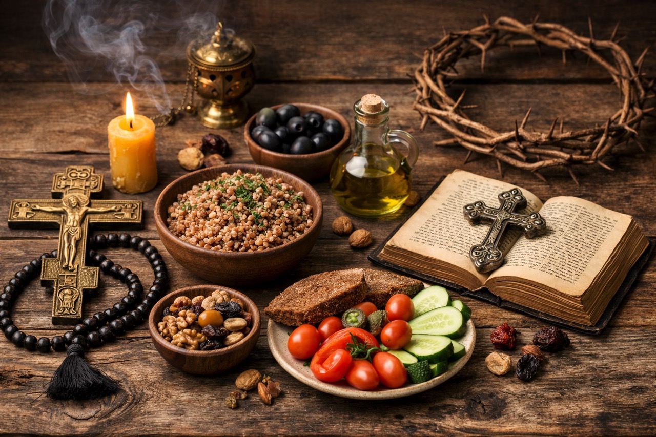 Великий пост: полный церковный список запретов по дням недели, сухоядение, масло, рыба и икра, особые даты, строгие дни и правила.