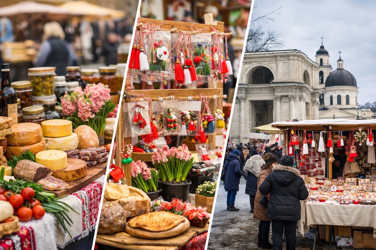 Ярмарки местных производителей в Кишинёве 21–22 февраля 2026: адреса, время работы, что купить на Dacia 26 и Primăvara, где взять мэрцишоры.