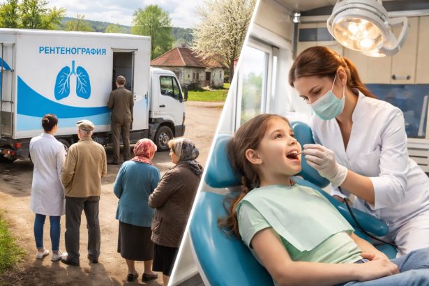 Бесплатный скрининг легких и стоматологические консультации в Молдове: график выездов мобильных медиков по сёлам, даты, районы и виды услуг.