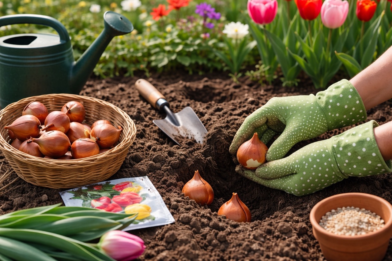 Как и когда правильно высаживать тюльпаны весной в открытый грунт: сроки, глубина, подготовка луковиц, уход после посадки и главные ошибки.