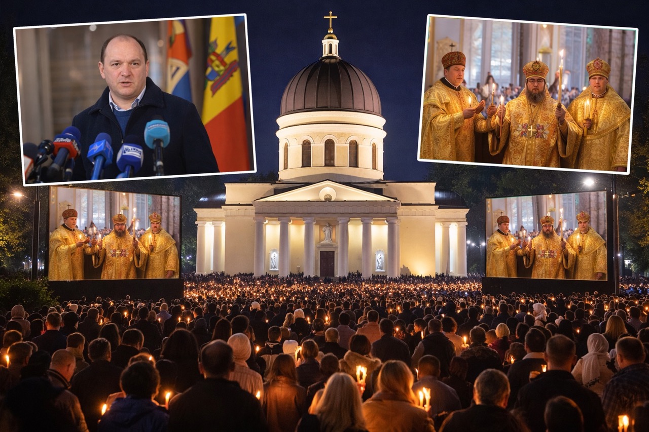 Прямая трансляция Пасхи в Кишинёве 2026, экраны у собора, дата службы, где смотреть эфир и что уже объявила мэрия столицы перед праздником.
