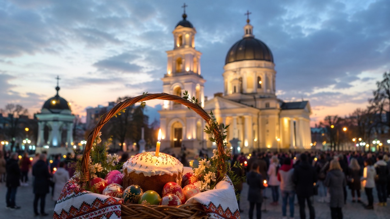 Куда пойти святить паски в Кишиневе 12 апреля 2026: список храмов, адреса, время службы, где удобнее освятить паску в столице.
