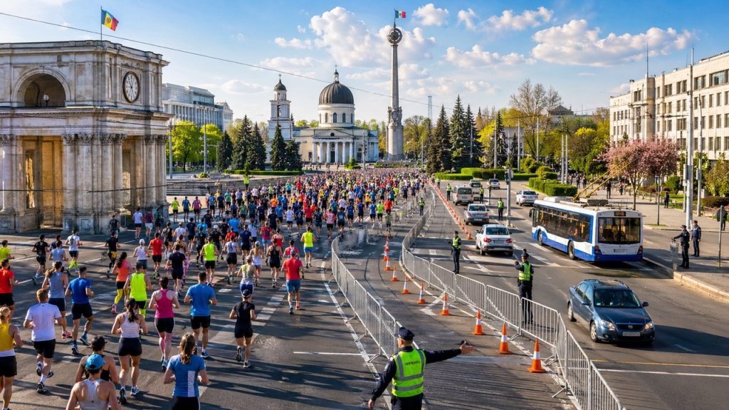 Почему перекрыли центр Кишинева 25 и 26 апреля 2026 и как объехать улицы во время марафона