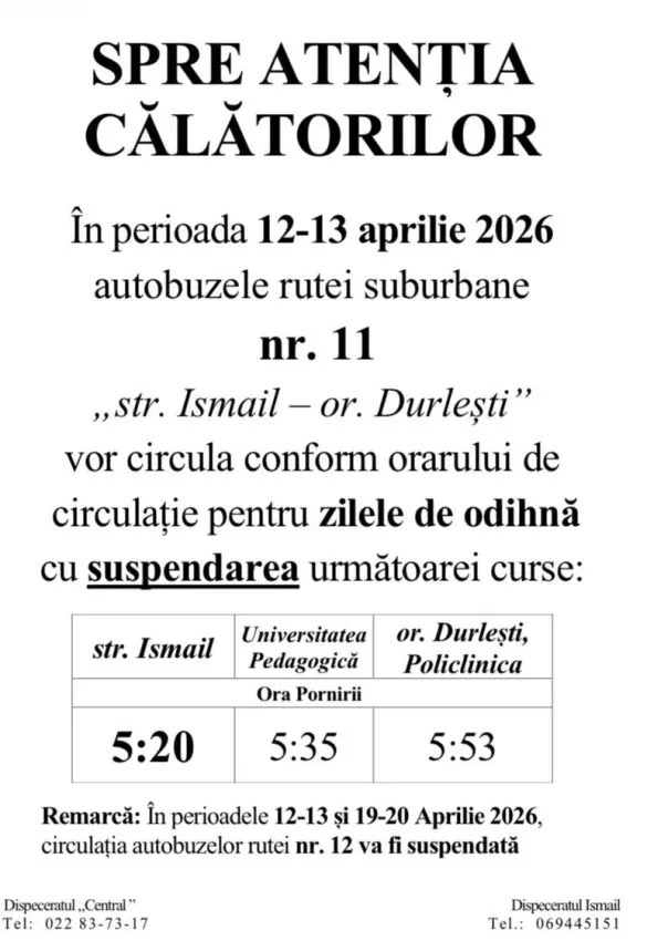 Как будет работать общественный транспорт Кишинев на Пасху и Радоницу  2026