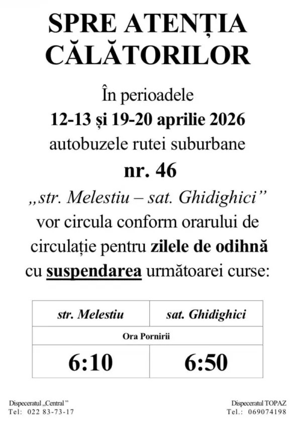 Как будет работать общественный транспорт Кишинев на Пасху и Радоницу  2026
