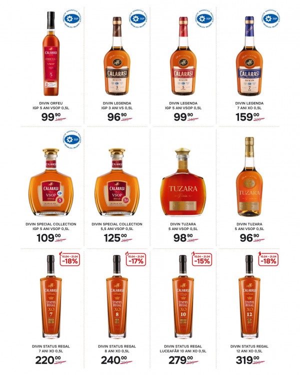 Какой алкоголь можно купить со скидками в Călărași Divin до 30 апреля 2026 года: обзор выгодных предложений