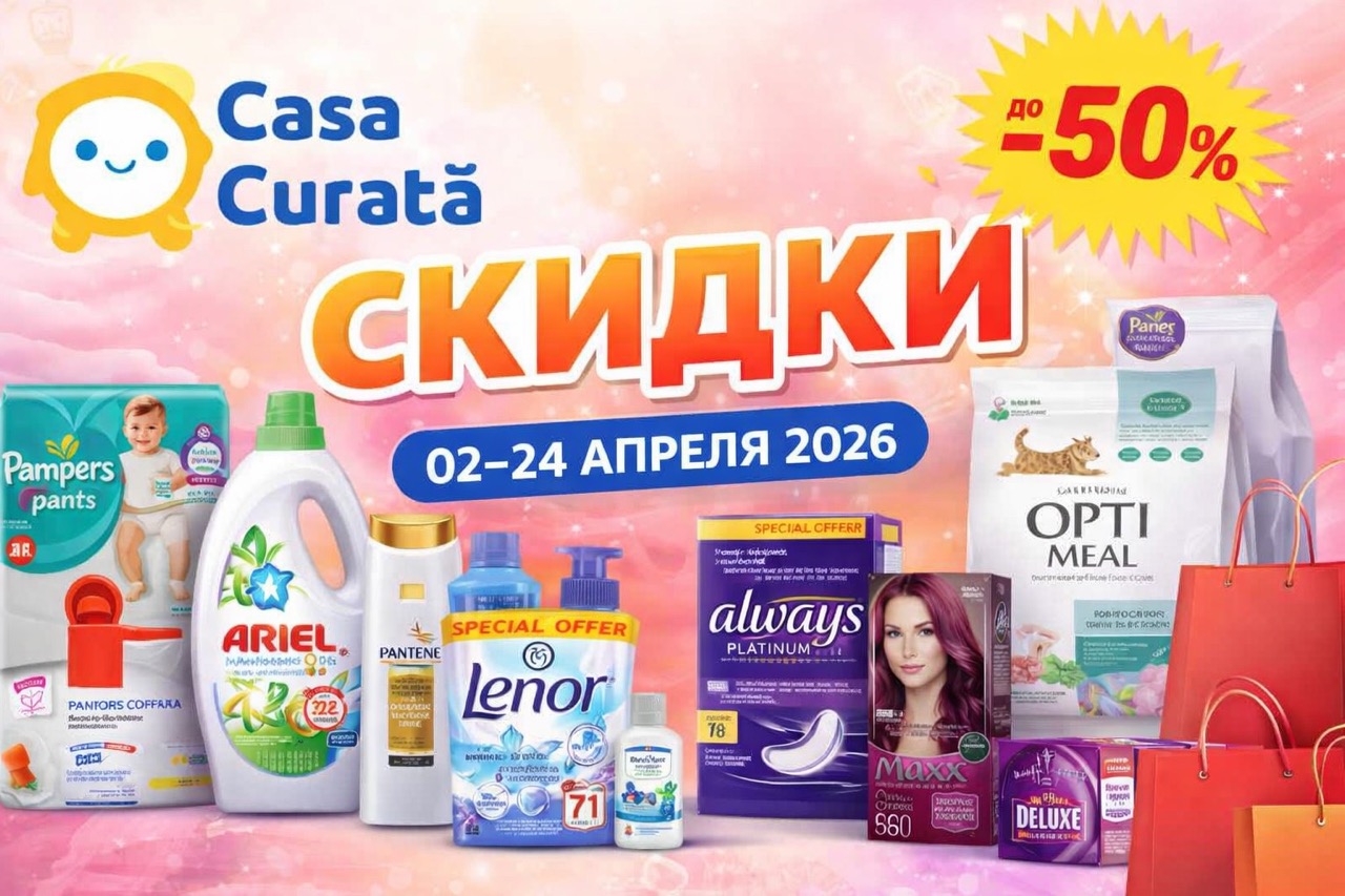 Скидки Casa Curata в апреле 2026: обзор це, размер скидки, акции Casa Mega, бытовая химия, гигиена, детские товары и выгодные покупки домой.