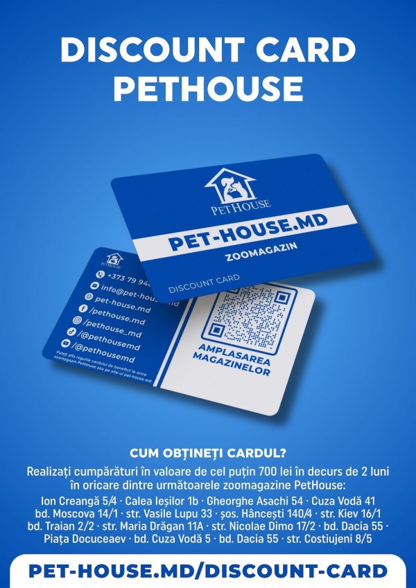 Какие скидки в PetHouse действуют с 01.04 по 30.04.2026 и что выгодно купить для кошек, собак, птиц и грызунов