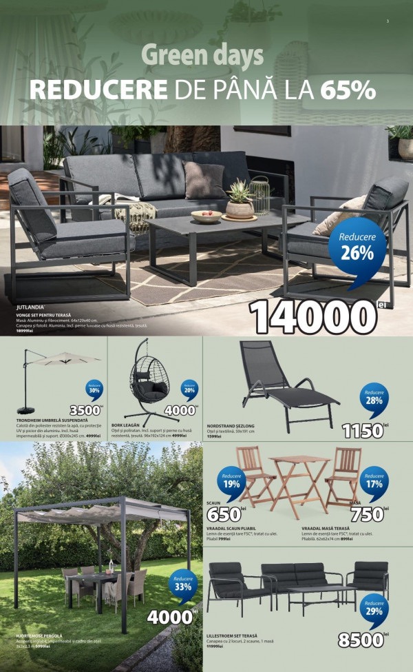 Скидки в JYSK с 1 по 12 апреля 2025 до 65% по акции Green Days JYSK: обзор товаров и цен