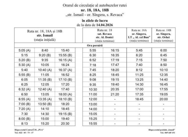 Как изменилось расписание автобусов в Кишинёве ввели на пасхальные каникулы с 14 по 17 апреля 2026 года
