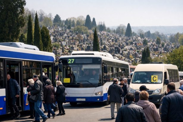 Какие автобусы отменили на Родительский день в Кишинёве: бесплатные маршруты и как доехать до кладбища Святого Лазаря 19–20 апреля 2026.