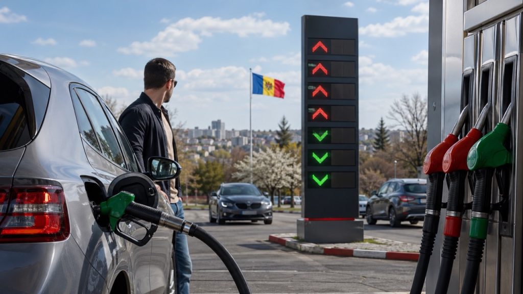 Почему бензин на АЗС в Молдове дорожает, а дизель дешевеет 26 и 27 апреля 2026