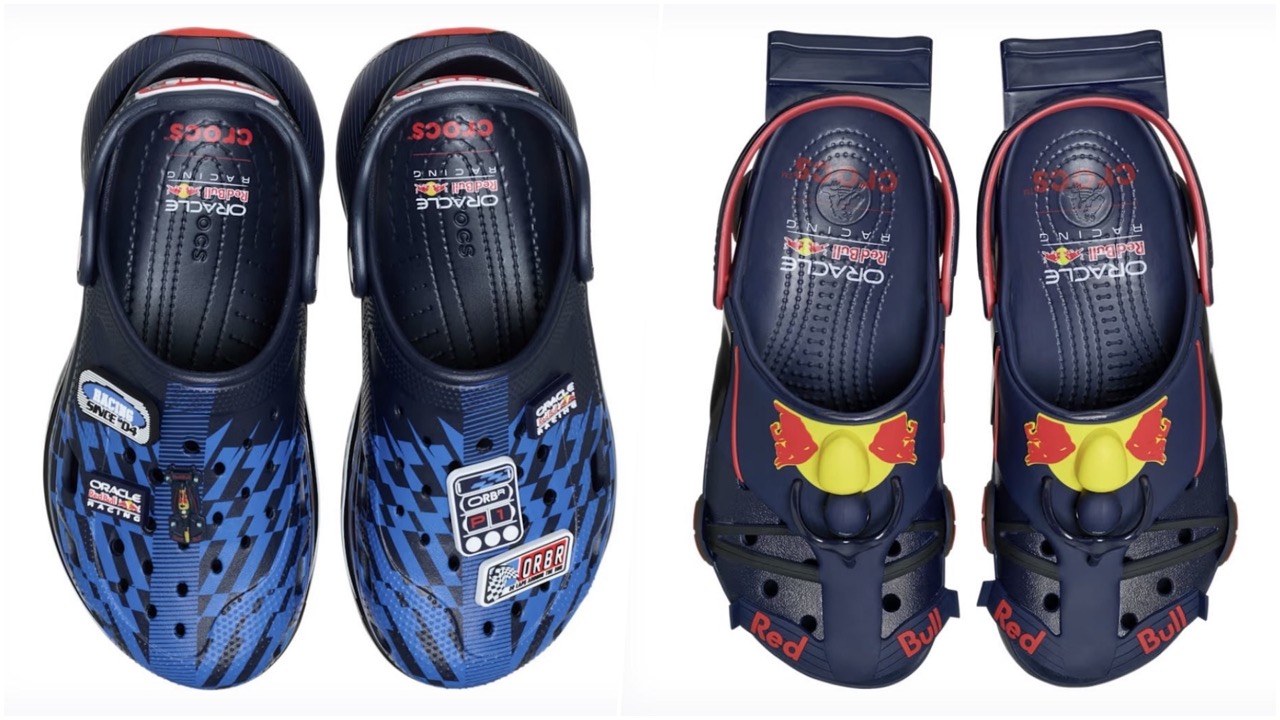 Crocs x Red Bull Racing в Молдове: цены в леях, дата старта продаж, модели Classic Runner и Crocband Clog, доставка и выбор размера.