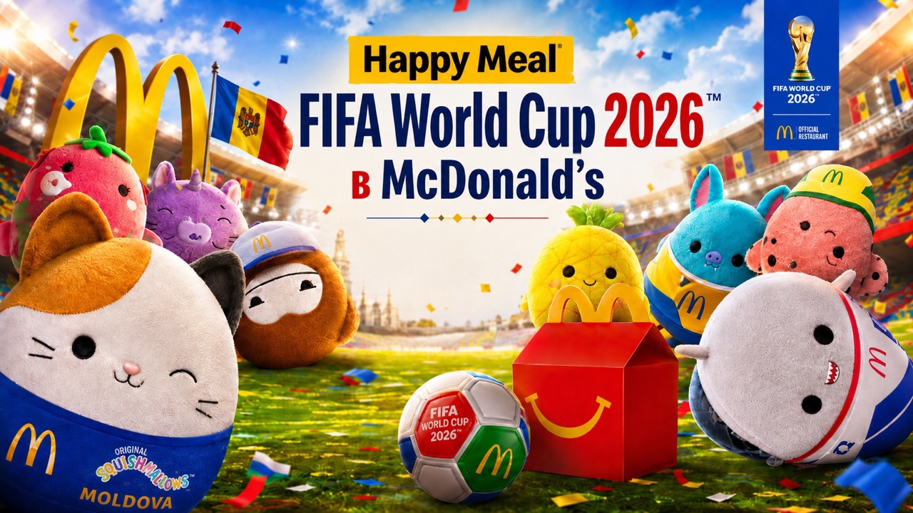 Будет ли Happy Meal FIFA World Cup 2026 со Squishmallows в Молдове: что известно о запуске, цене, составе, калорийности и где проверять анонс