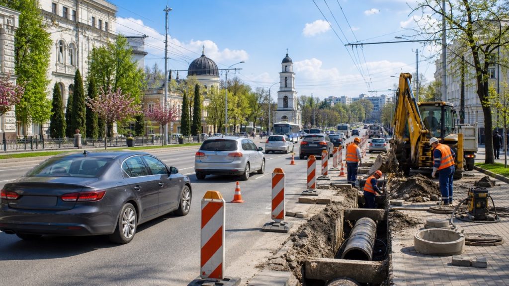 В Кишиневе частично перекрыли улицу Ипате Сорочану: где ограничено движение с 4 по 10 мая 2026 года
