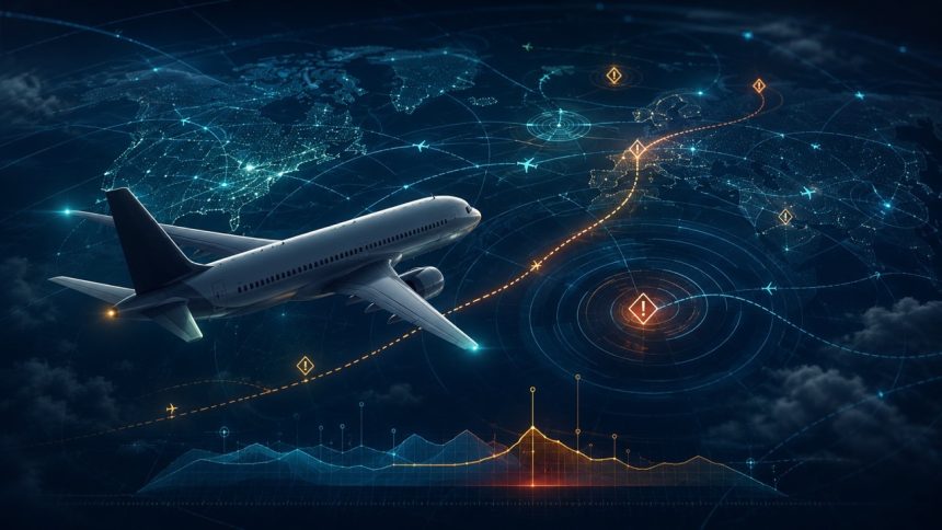 Новый трекер рейсов Simple Flying показывает самолеты онлайн, alerts по аномалиям, код 7700, ADS-B данные и список наблюдения.