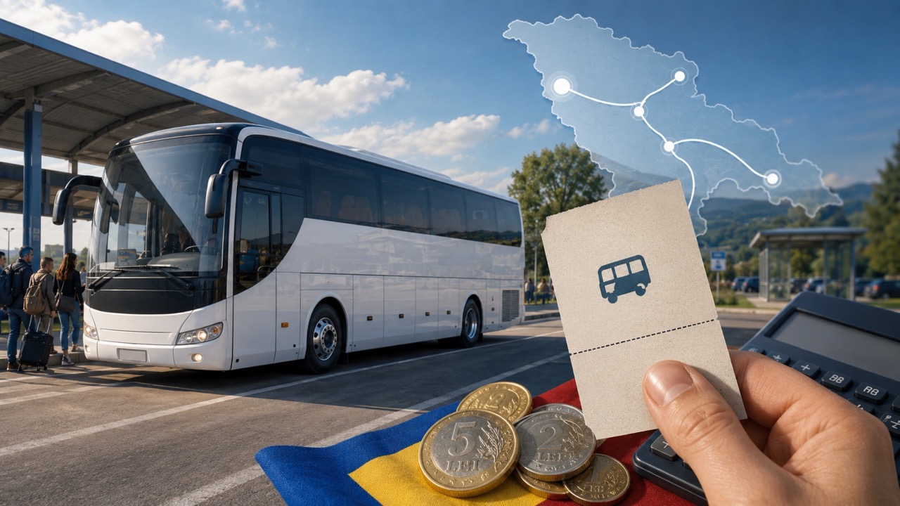 ANTA утвердила новые тарифы на межрайонные перевозки в Молдове: 0,89 лея за км, расчет билетов, дата действия и примеры цен.