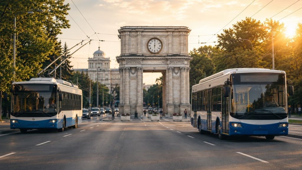Как будут ходить автобусы и троллейбусы в центре Кишинева с 8 по 10 мая 2026: новые объездные маршруты