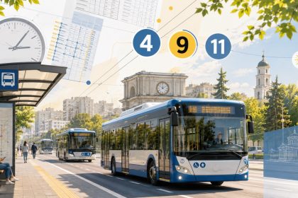 С 15 июня 2026 года в Кишинёве изменилось расписание автобусов №4, №9 и №11. Новые графики действуют до 28 августа.