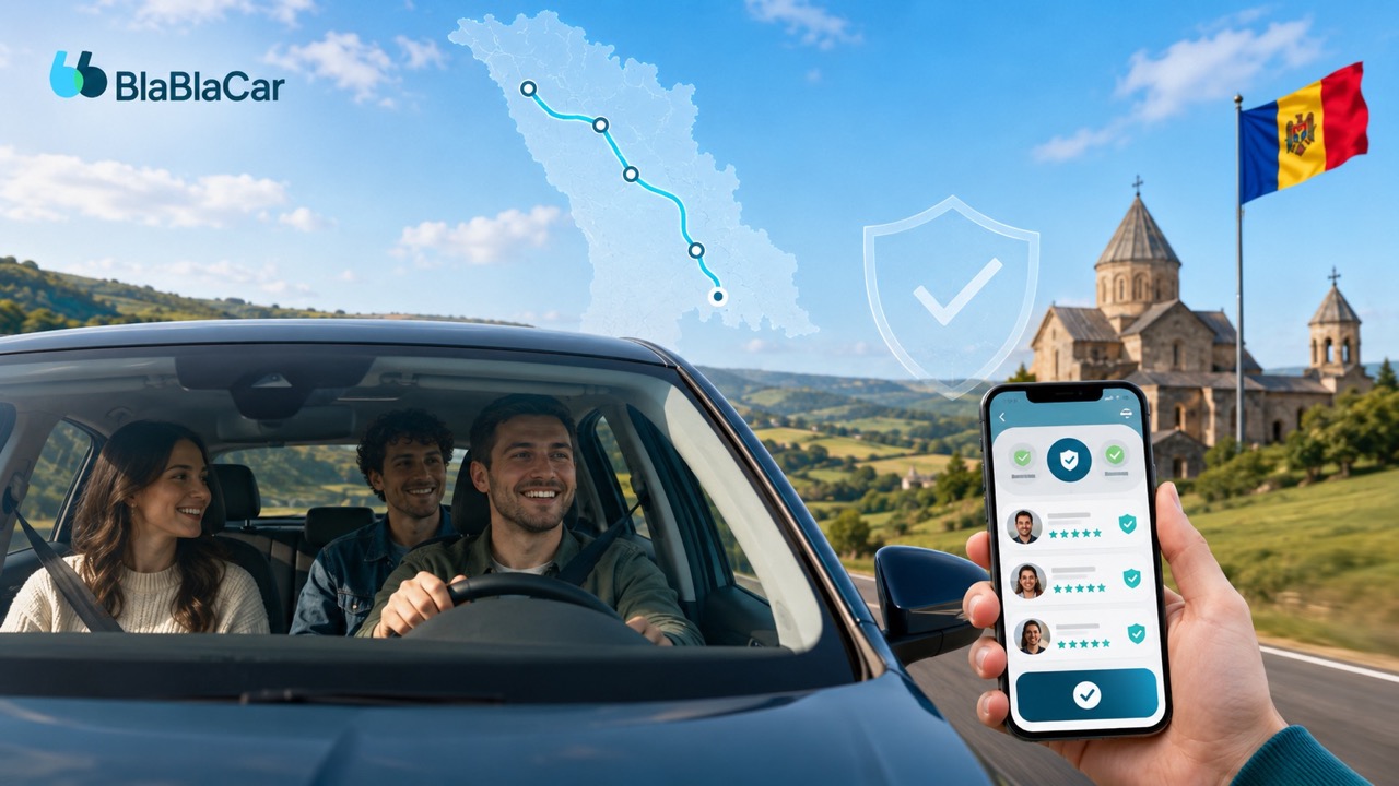 BlaBlaCar в Молдове: как работает сервис попутчиков, будет ли он бесплатным, чем отличается от такси и как безопасно искать поездки.