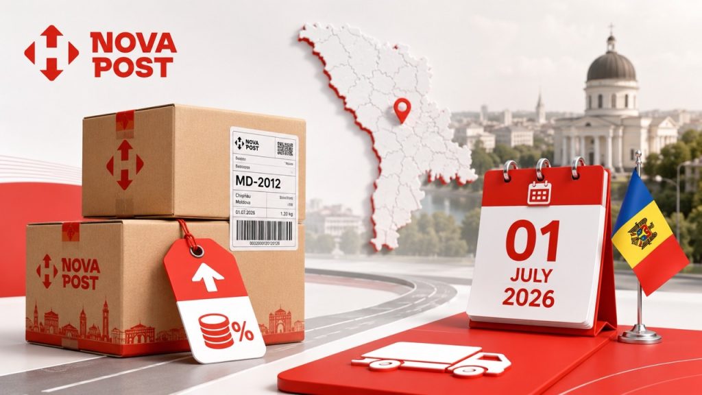 Сколько теперь стоит отправить посылку Nova Post по Молдове с 1 июля 2026 года
