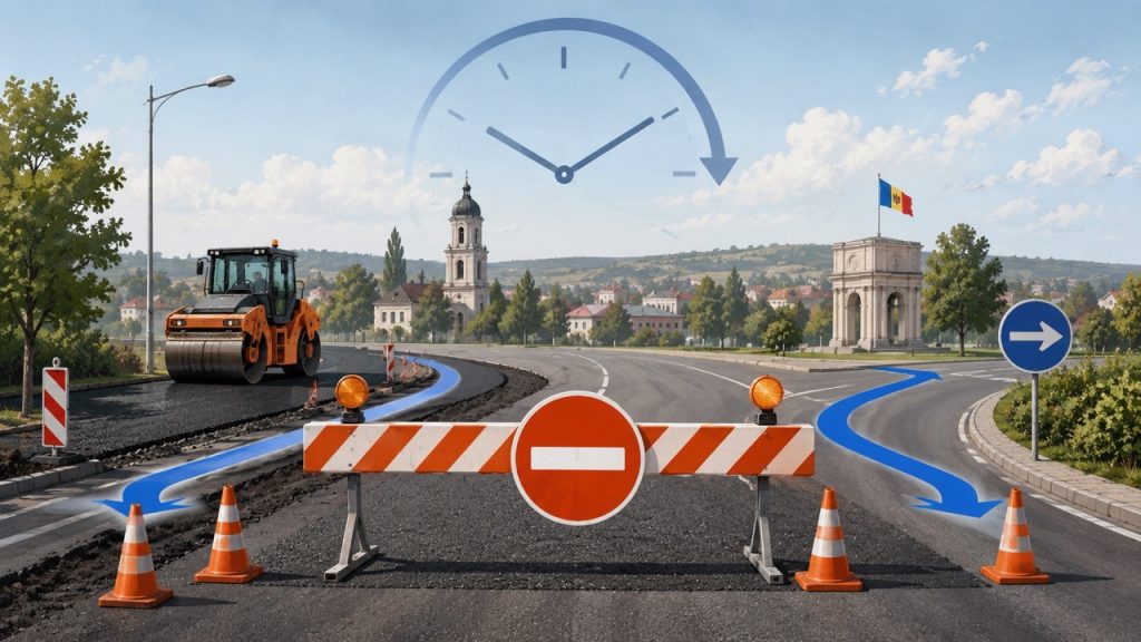 Как объехать перекрытие R33 в Хынчештах с 25 по 27 июня 2026