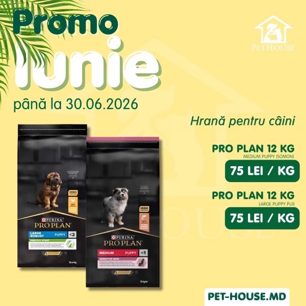 Promo iunie в PetHouse до 30.06.2026: скидки до 20% на корм для кошек и собак