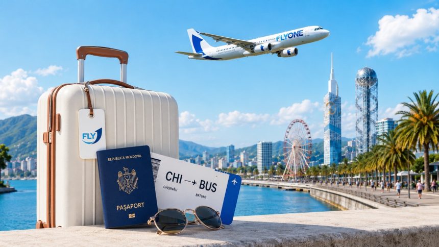 FLYONE запускает прямой рейс Кишинёв — Батуми с 28 июня 2026. Цена от 107 евро, вылеты по четвергам и воскресеньям, багаж и жильё.