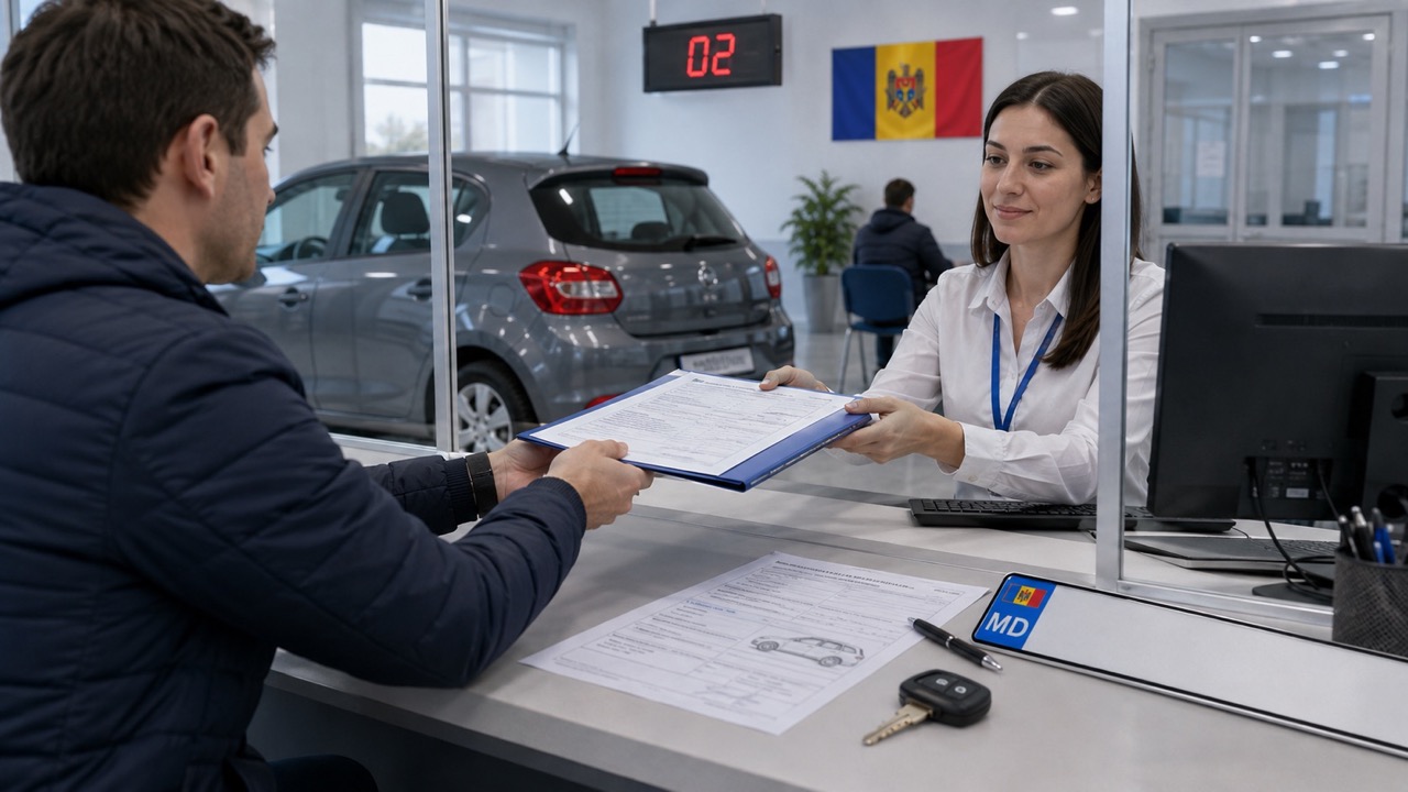 Полная инструкция по регистрации автомобиля в Молдове в 2026 году: документы, MREO, цены и техосмотр.