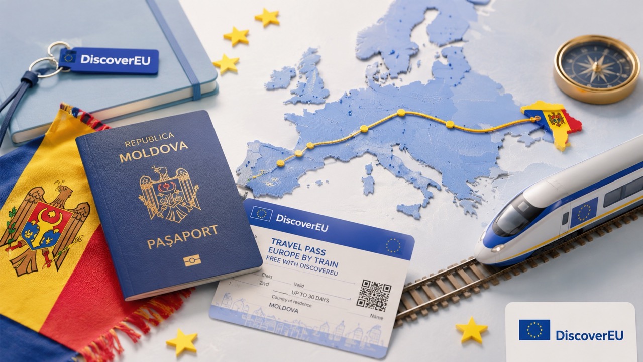 DiscoverEU Молдова 2027: как зарегистрироваться, кто может участвовать, какие документы нужны и как бесплатно путешествовать по Европе.