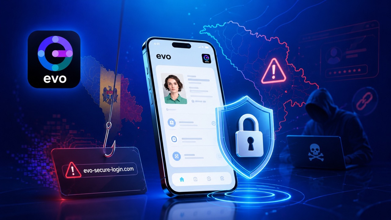 В Молдове предупредили о сайте-клоне EVO. Как безопасно скачать приложение, проверить ссылку и защитить личные данные от мошенников.