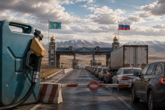 Казахстан ограничил въезд автомобилей из России до одного раза в сутки из-за дефицита топлива, роста спроса на ГСМ и риска серого вывоза.