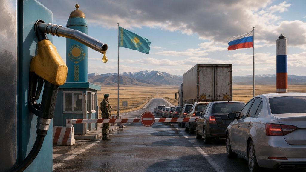 Почему Казахстан ограничил въезд автомобилей из России и что будет с бензином на границе